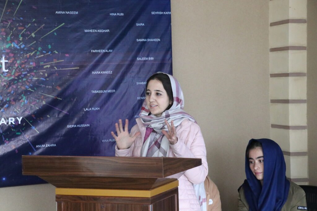 Zahra Talking to audience 